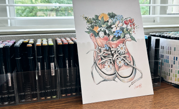 КЕДЫ С ЦВЕТАМИ