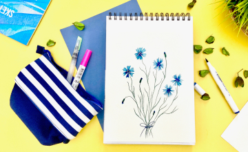 Рисуем васильки: просто и выразительно