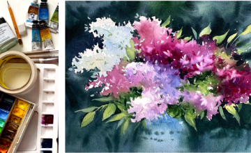 СИРЕНЬ акварелью