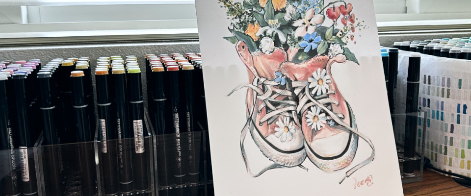 КЕДЫ С ЦВЕТАМИ